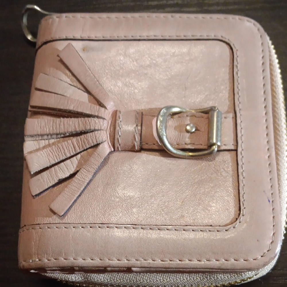 See By Chloe Pink Leather Wallet with Tassel (EUC)